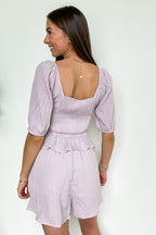 The Goddess Edit Bamboo Textured Woven Flowy Shorts - Madison and Mallory