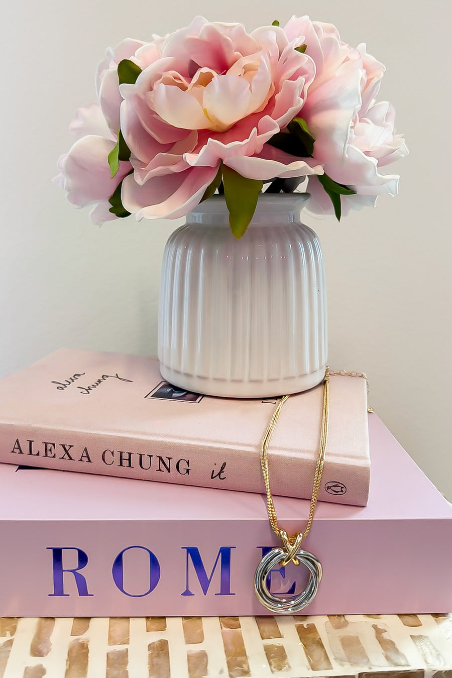 The Intertwine Two-Toned Wrap Spiral Chain Necklace