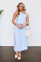 The Stripe Edit Smocked Maxi Skirt - Madison and Mallory