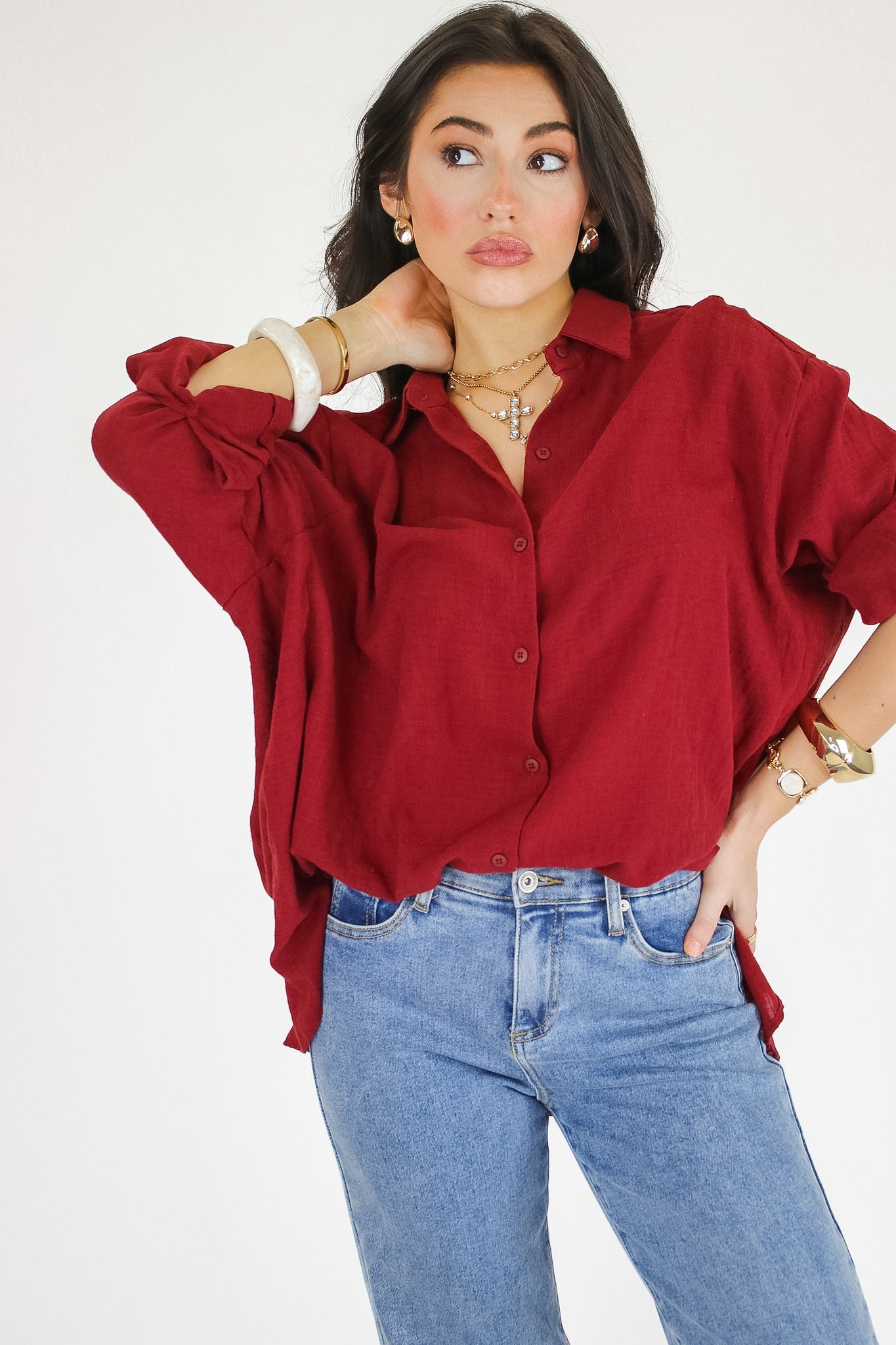The Ashby Button Down Top