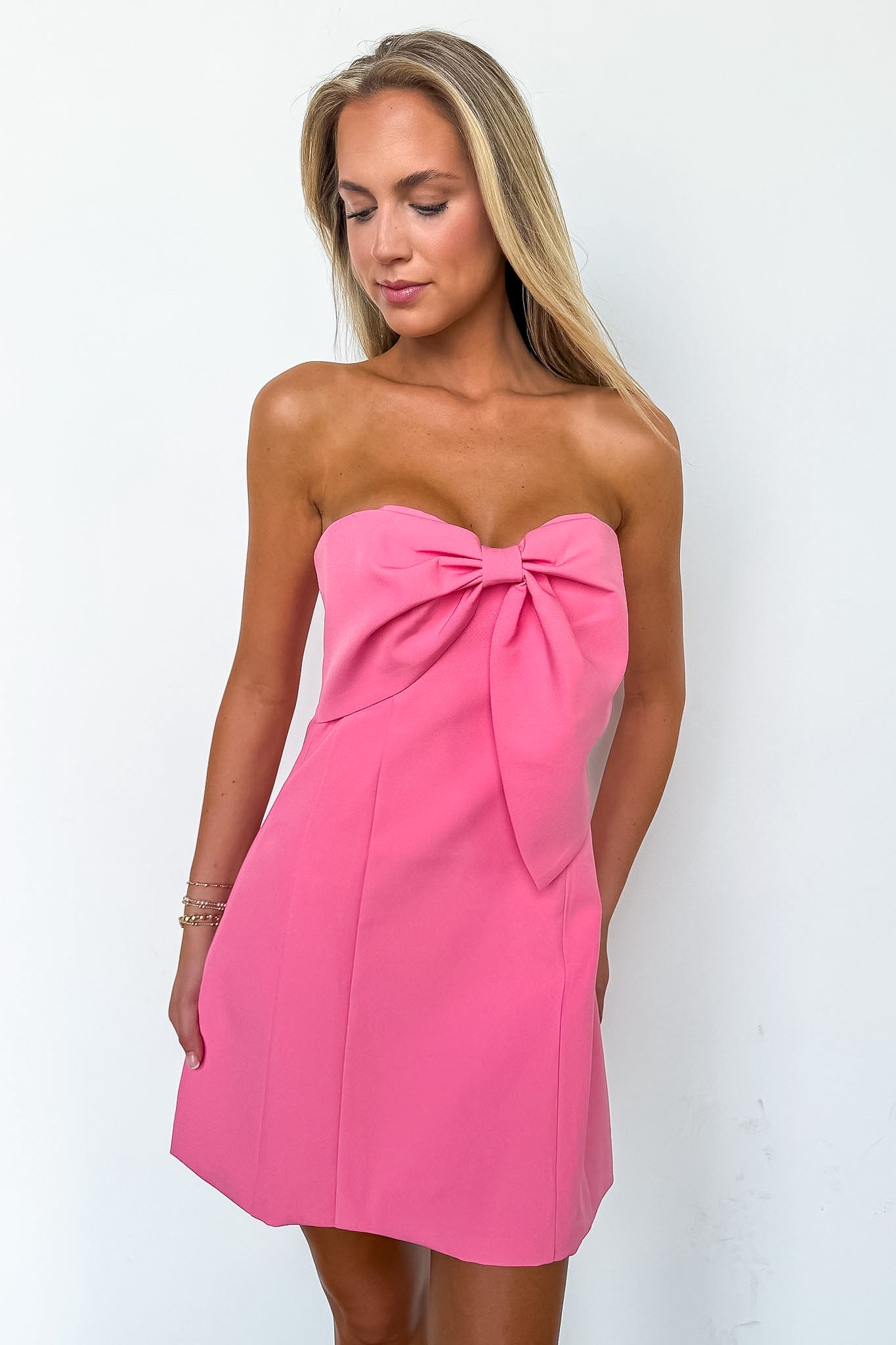 The Bow Affair Strapless Dress - Madison and Mallory