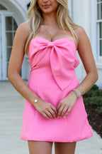 The Bow Affair Strapless Dress - Madison and Mallory