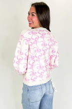 The Bowline Jacquard Knit Relaxed Crop Sweater - Madison and Mallory