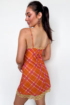 The Check Edit Plaid Chiffon Mini Dress - Madison and Mallory