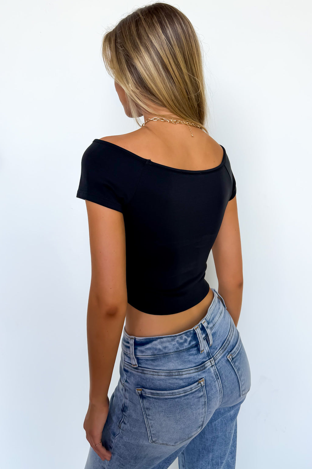The Clean Line Off Shoulder Top - Madison and Mallory