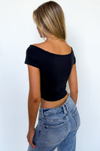 The Clean Line Off Shoulder Top - Madison and Mallory
