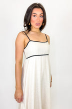 The Contrast Charm Empire Waist Maxi Dress - Madison and Mallory