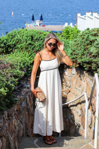 The Contrast Charm Empire Waist Maxi Dress - Madison and Mallory