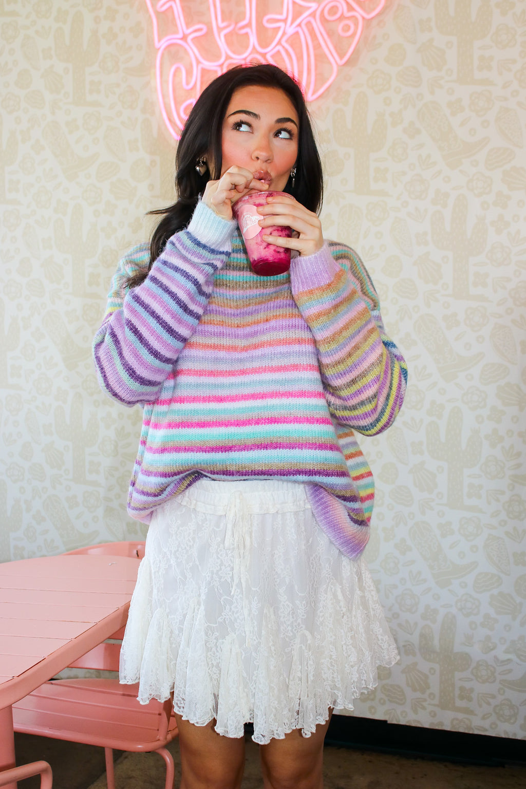 The Cozy Color Striped Sweater
