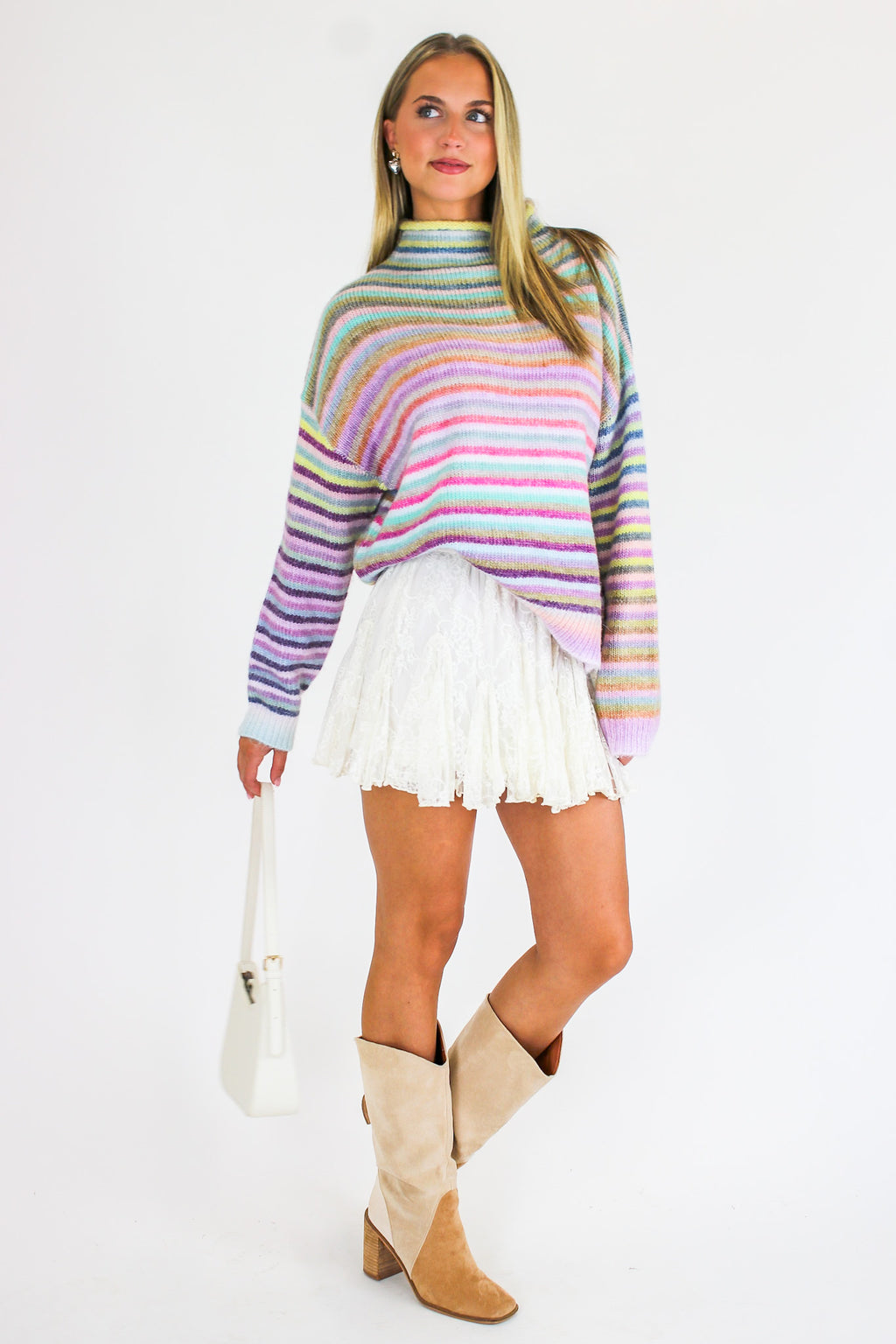 The Cozy Color Striped Sweater - Madison and Mallory