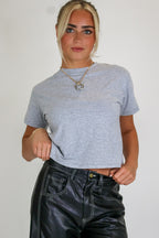 Heather Gray / S The Daily Crew Neck Short Sleeve Tee - Madison and Mallory