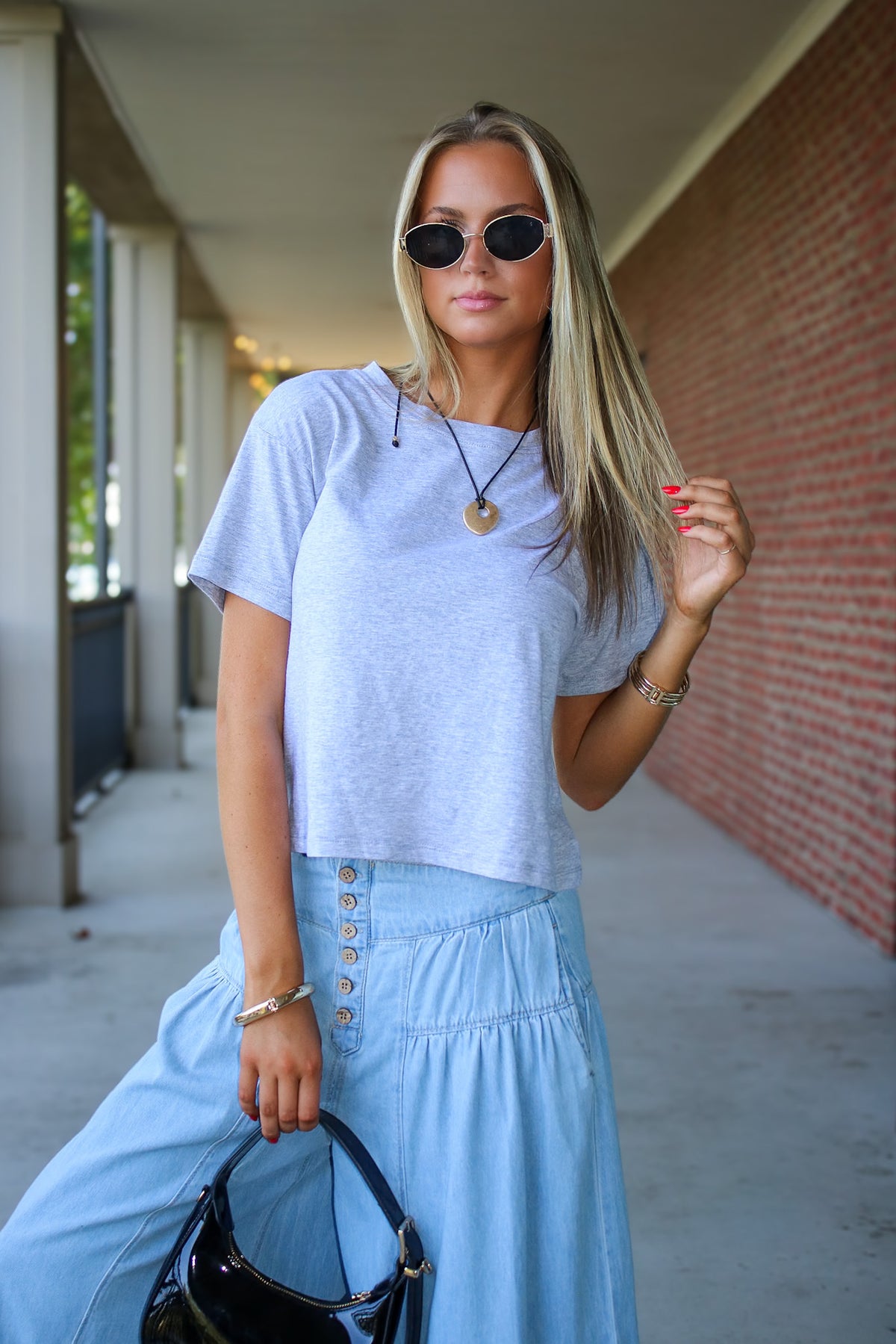 The Daily Crew Neck Short Sleeve Tee - Madison and Mallory