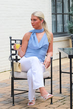 The Dot & Drape Halter Scarf Top - Madison and Mallory