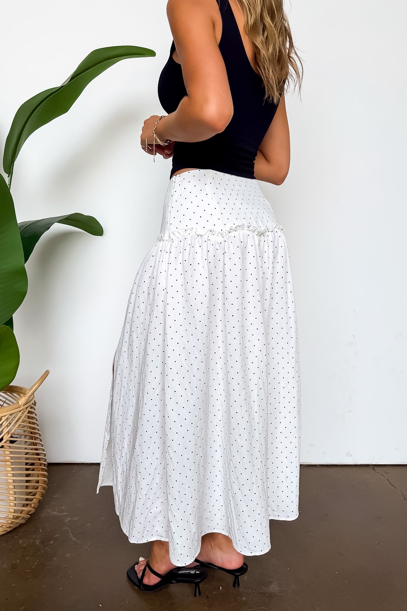 The Dot Edit Maxi Skirt - Madison and Mallory