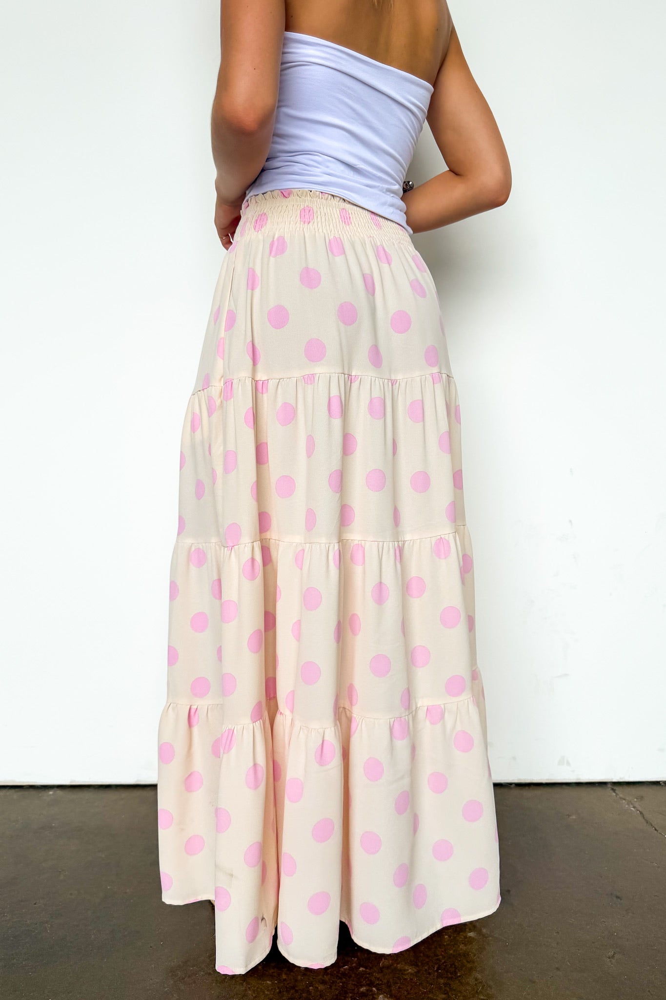 The Dot Story Tiered Maxi Skirt - Madison and Mallory