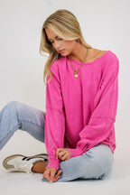 The Easy Chill Raglan Top - Madison and Mallory