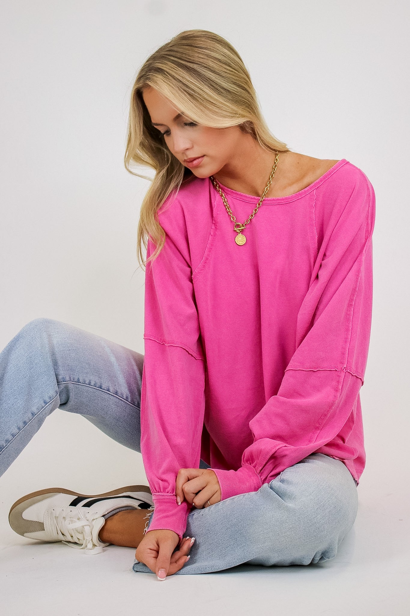 The Easy Chill Raglan Top - Madison and Mallory