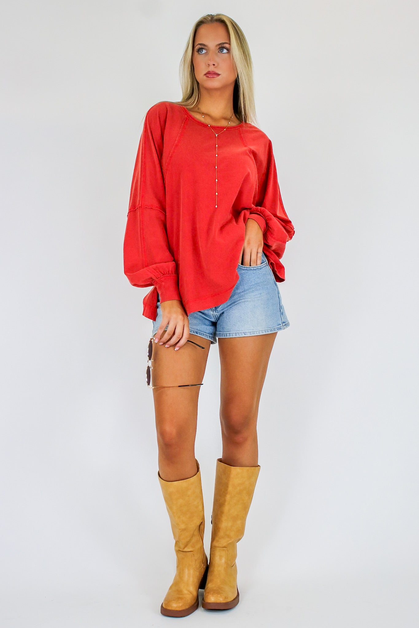 The Easy Chill Raglan Top - Madison and Mallory