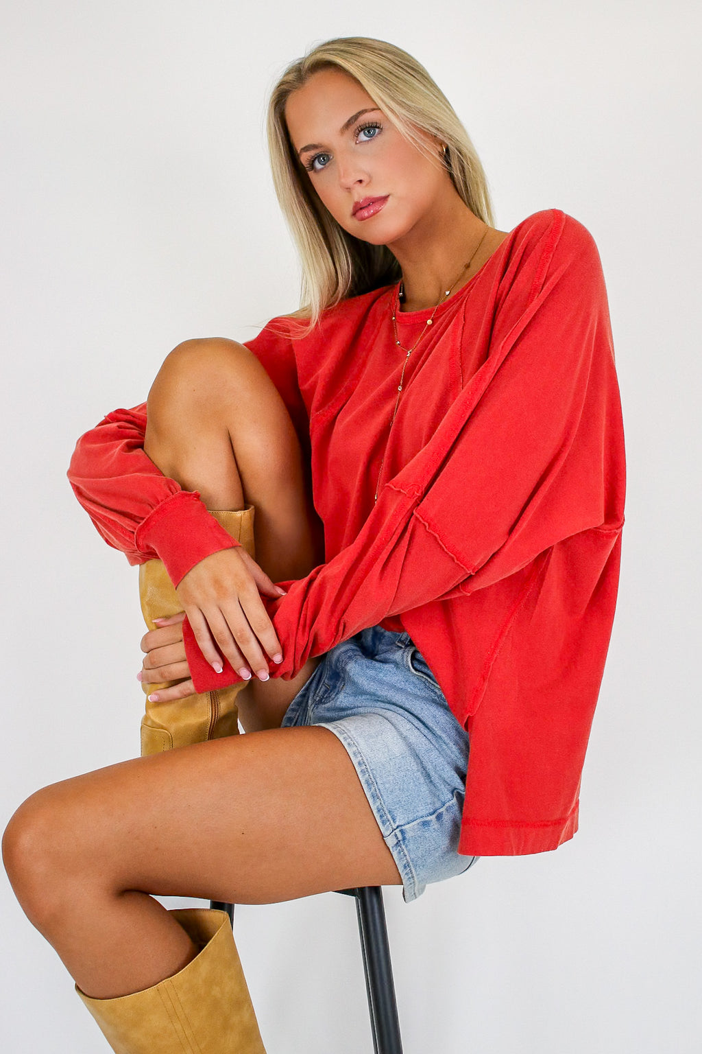 The Easy Chill Raglan Top - Madison and Mallory