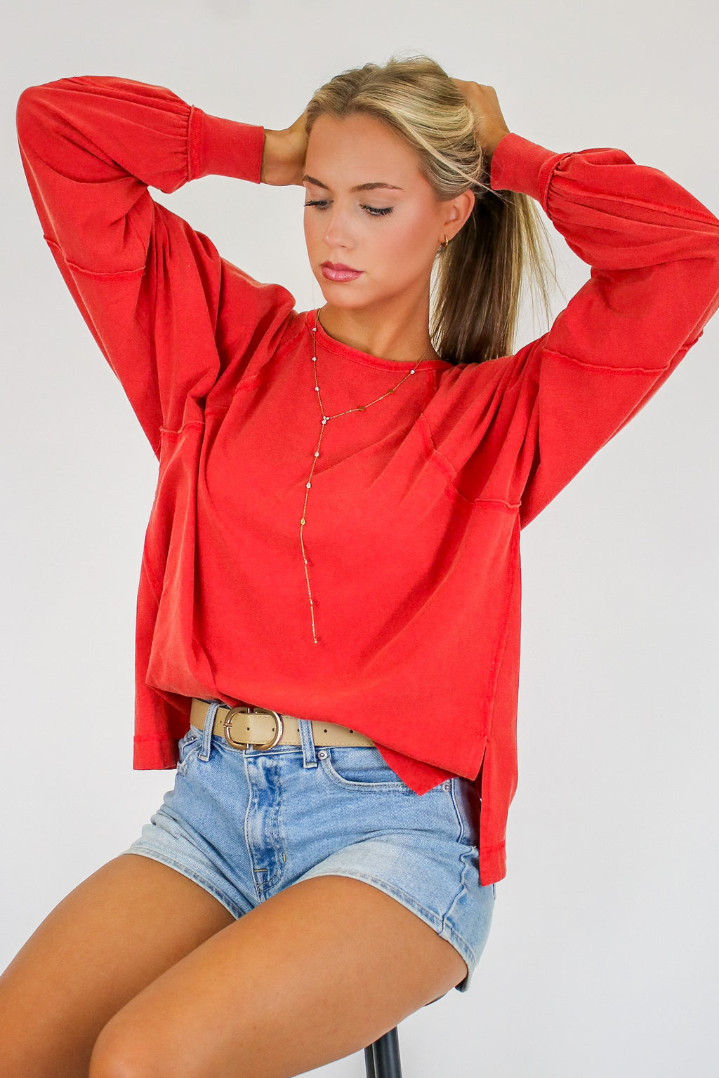 The Easy Chill Raglan Top - Madison and Mallory