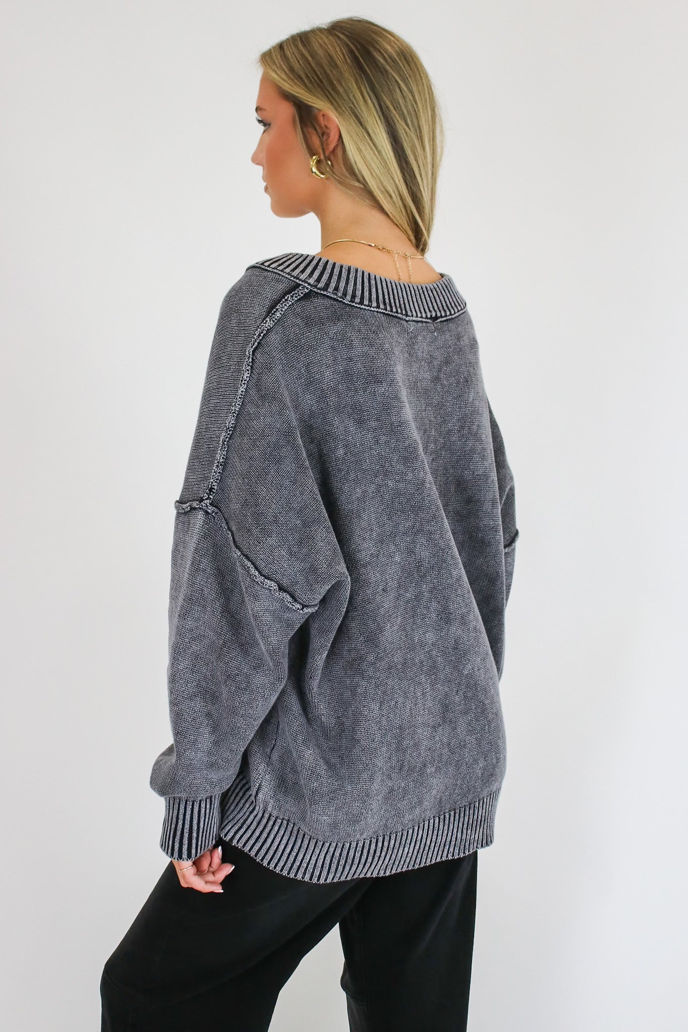 The Easy Edge V-Neck Sweater - Madison and Mallory