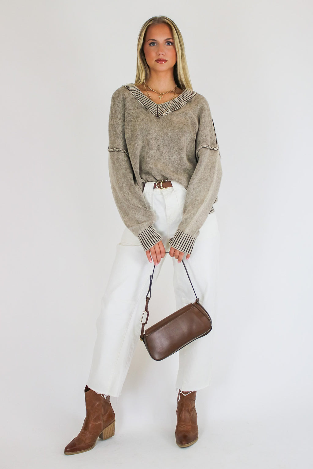 The Easy Edge V-Neck Sweater