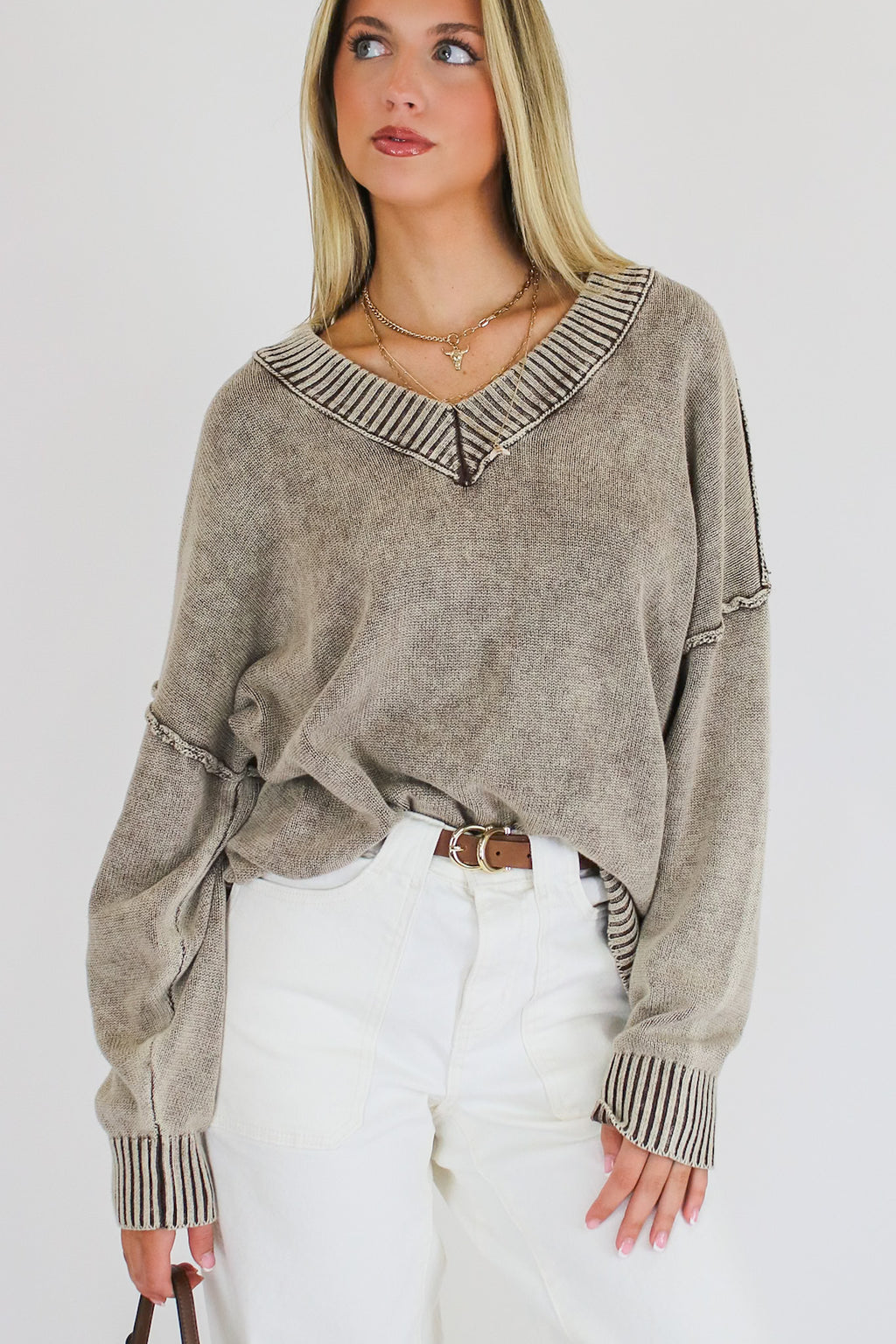 The Easy Edge V-Neck Sweater