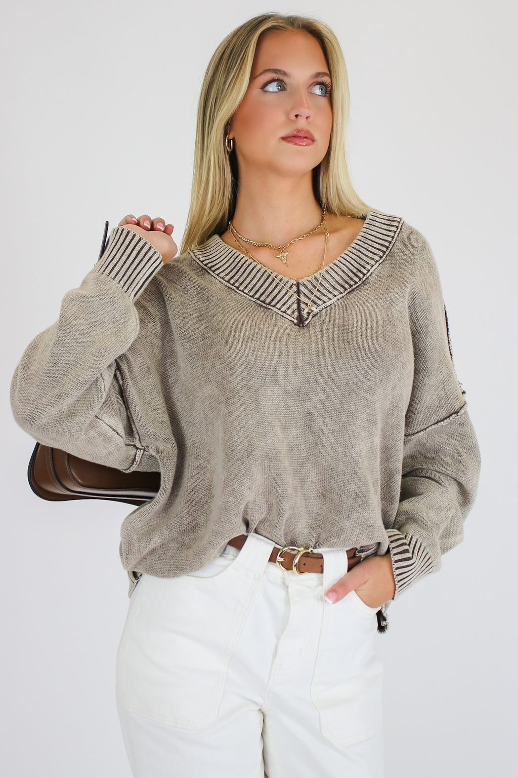 The Easy Edge V-Neck Sweater