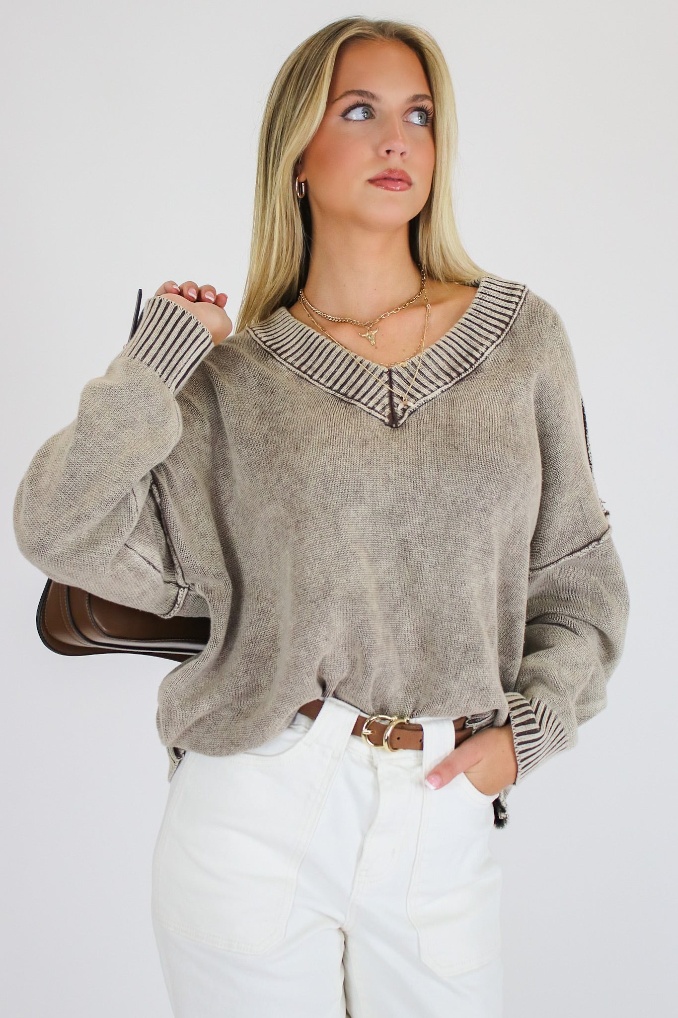 The Easy Edge V-Neck Sweater