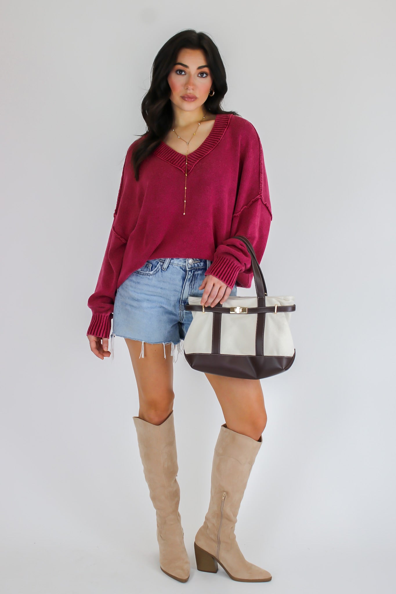 The Easy Edge V-Neck Sweater