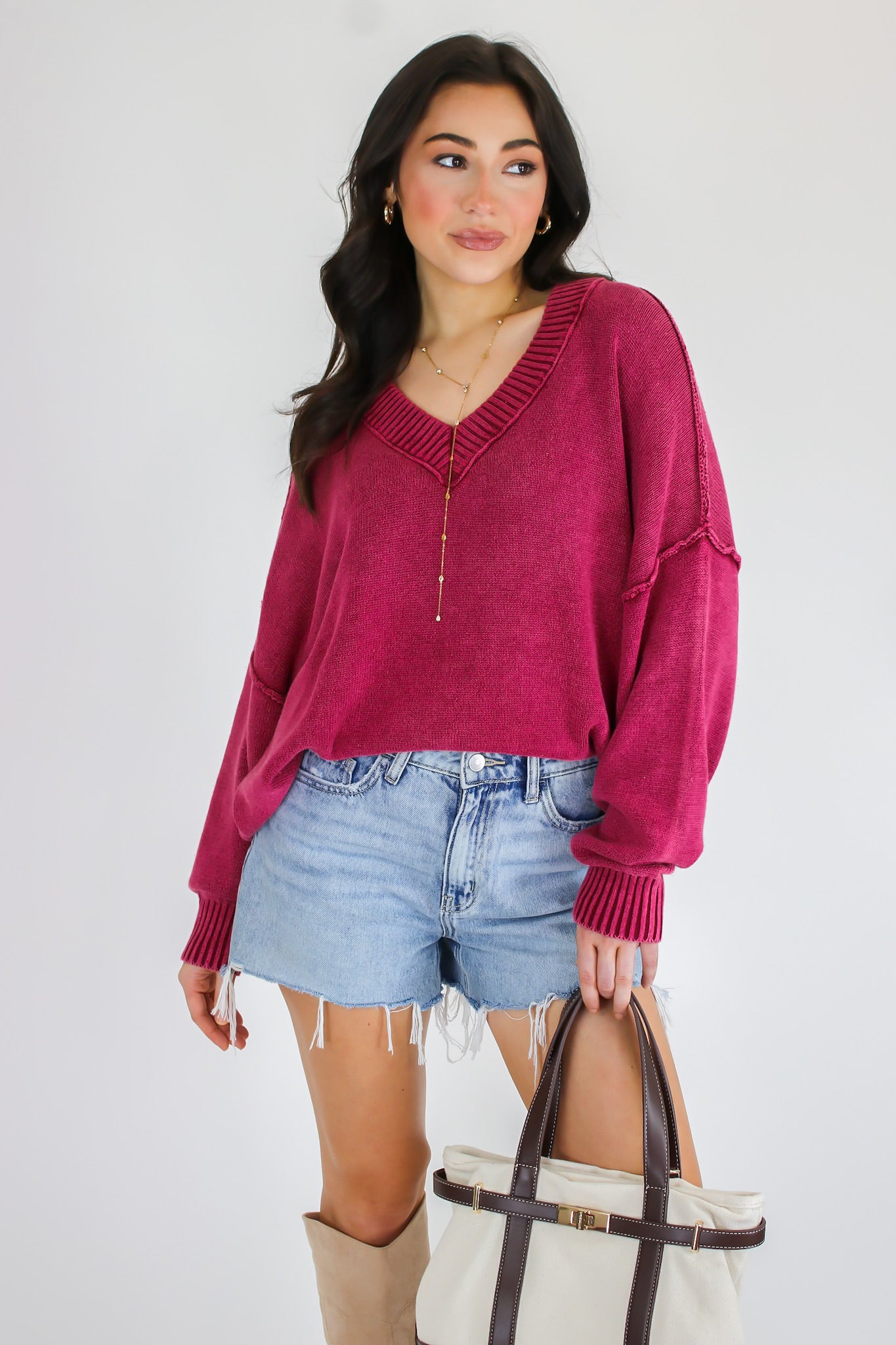The Easy Edge V-Neck Sweater