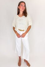 In the Haze Blend Melange Relaxed Top - Madison and Mallory