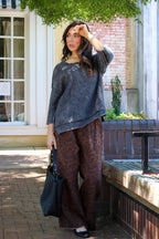 The Luxe Prowl Animal Print Pleated Pants - Madison and Mallory