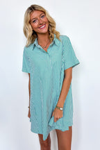 The Mainline Striped A-Line Swing Dress - Madison and Mallory