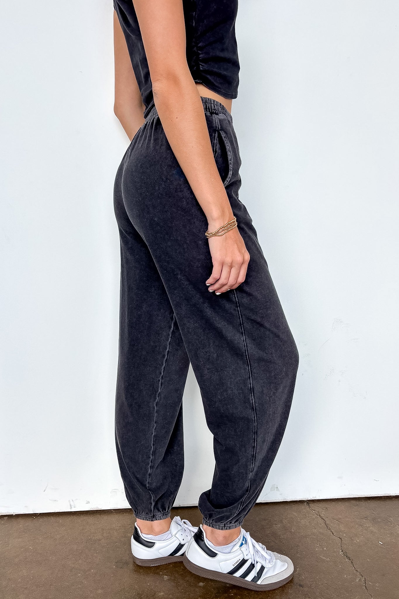 The Off Duty Wrap-Front Top And Jogger Set - Madison and Mallory
