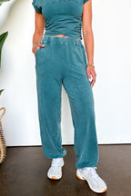 The Off Duty Wrap-Front Top And Jogger Set - Madison and Mallory