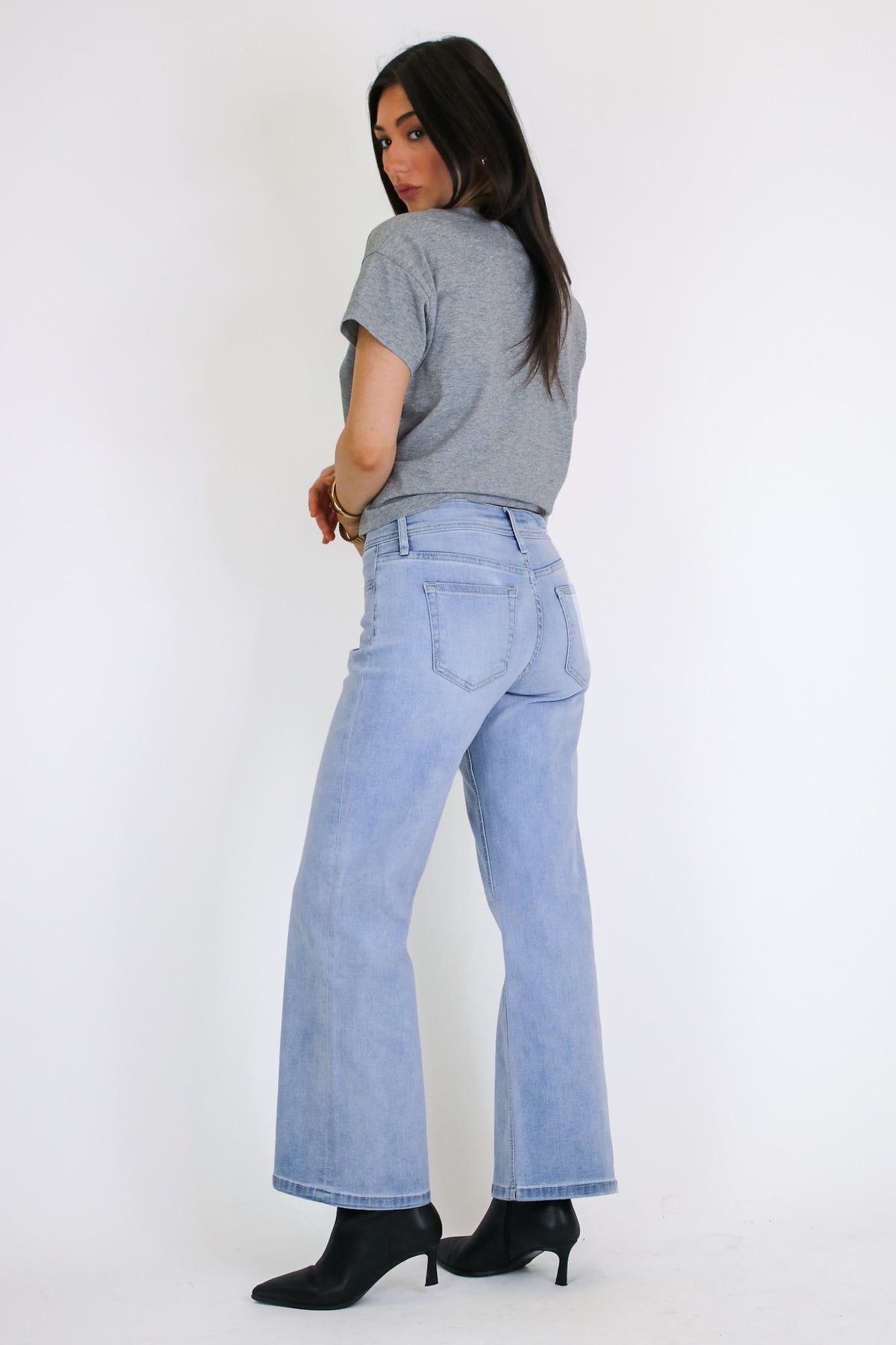 The Open Hour Wide Leg Ankle Jeans - Madison and Mallory