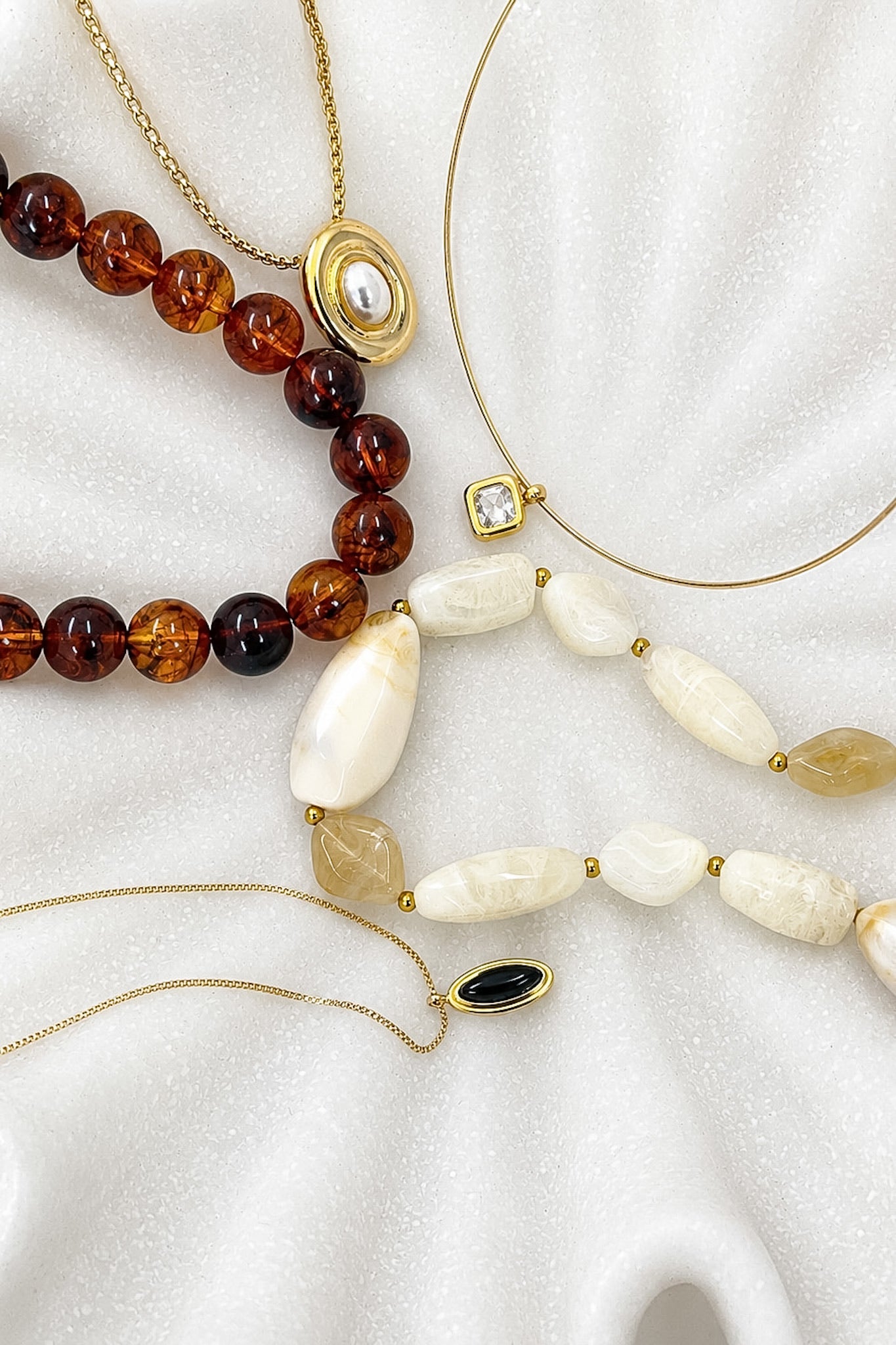 The Round About Tortoise Beaded Necklace - Madison and Mallory