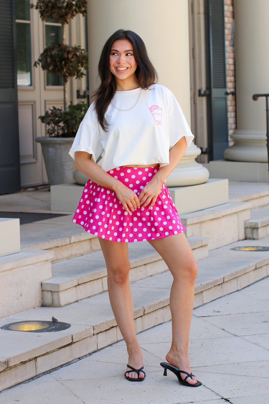 The Statement Dot Flare Skort - Madison and Mallory