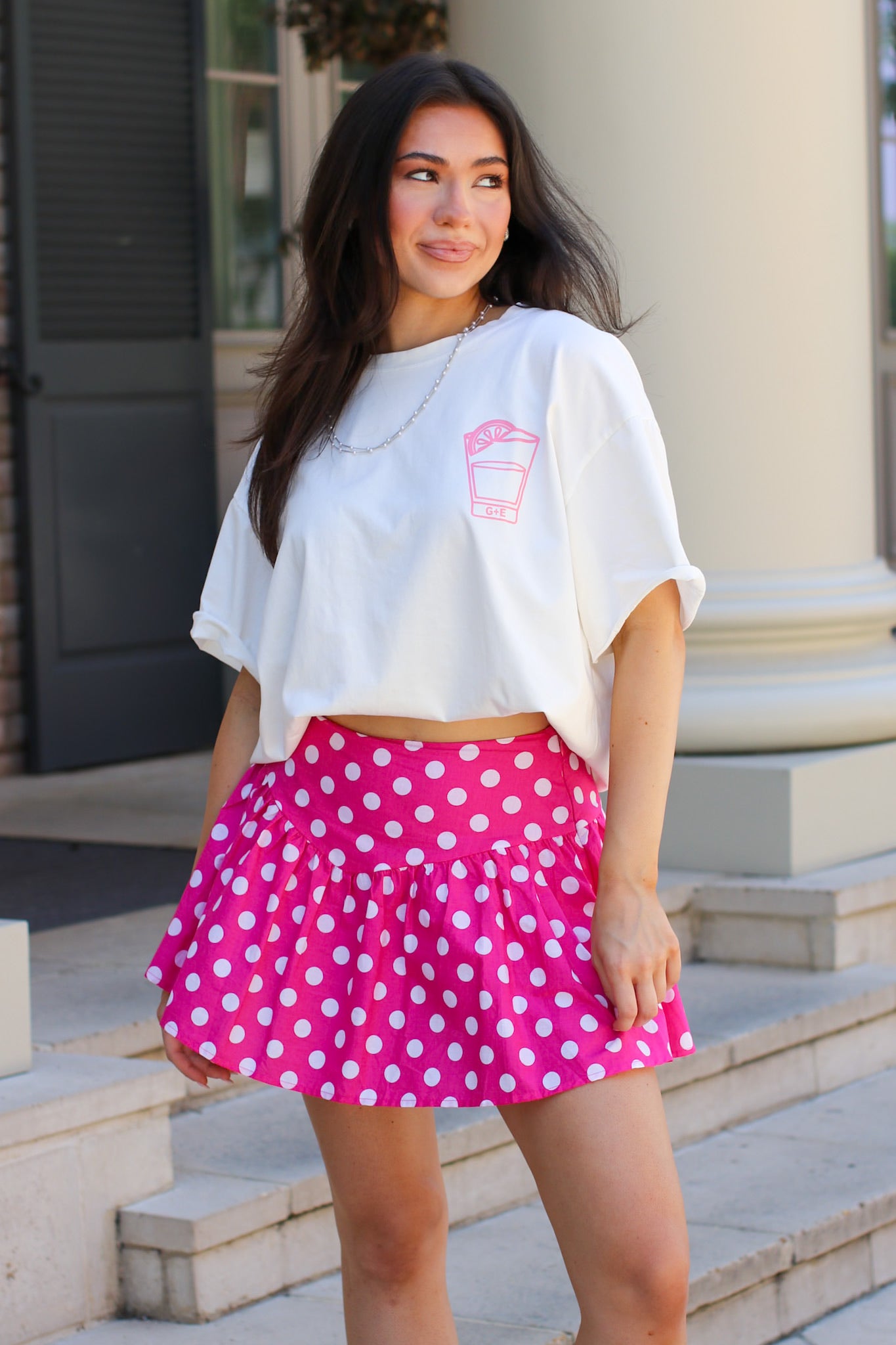 The Statement Dot Flare Skort - Madison and Mallory