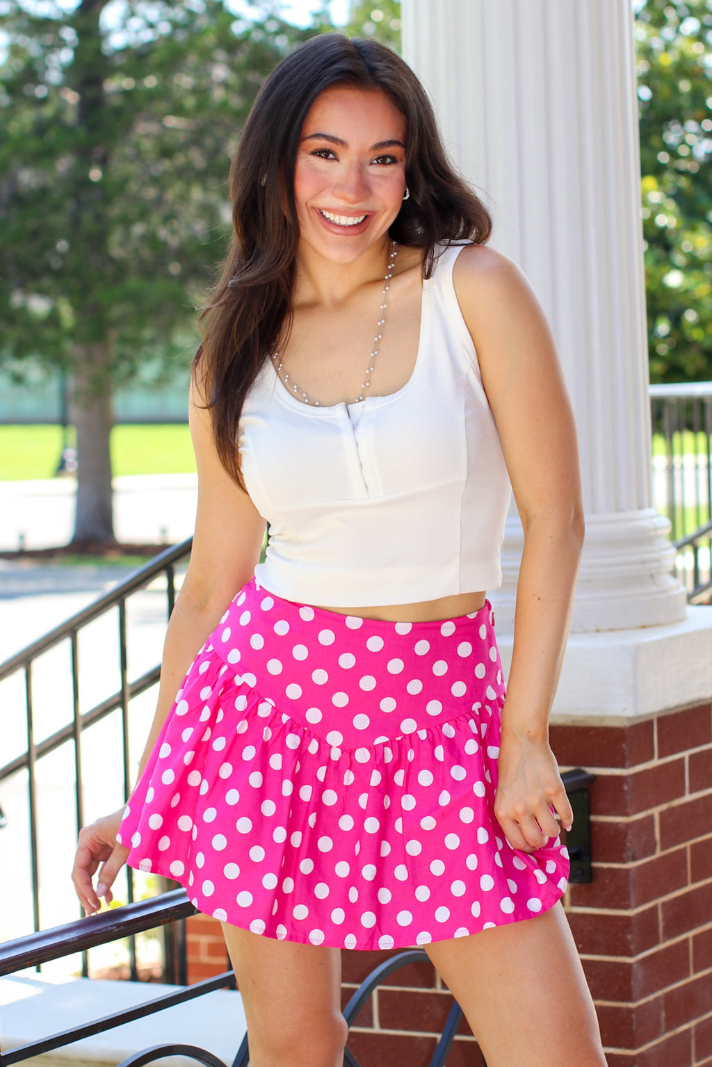 The Statement Dot Flare Skort - Madison and Mallory