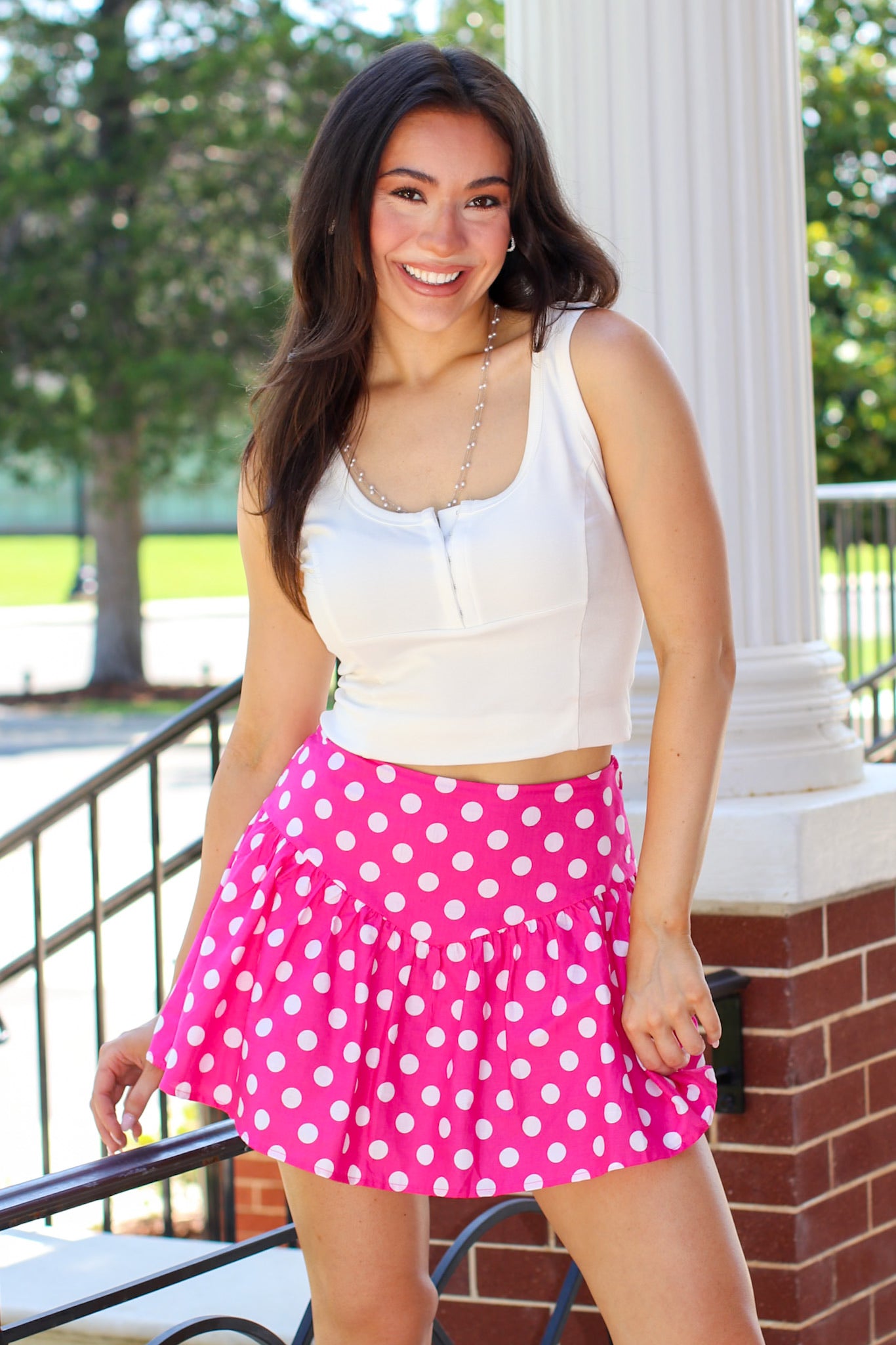The Statement Dot Flare Skort - Madison and Mallory