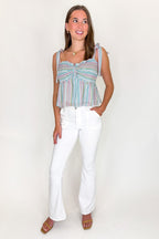 The Tie Line Peplum Chiffon Blouse - Madison and Mallory