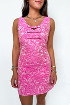 The Triple Bow Charm Jacquard Dress - Madison and Mallory