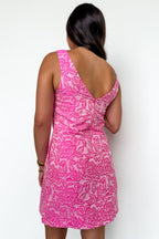 The Triple Bow Charm Jacquard Dress - Madison and Mallory