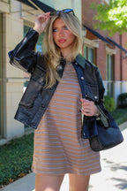 The Unplugged Striped T-Shirt Dress