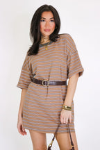 The Unplugged Striped T-Shirt Dress