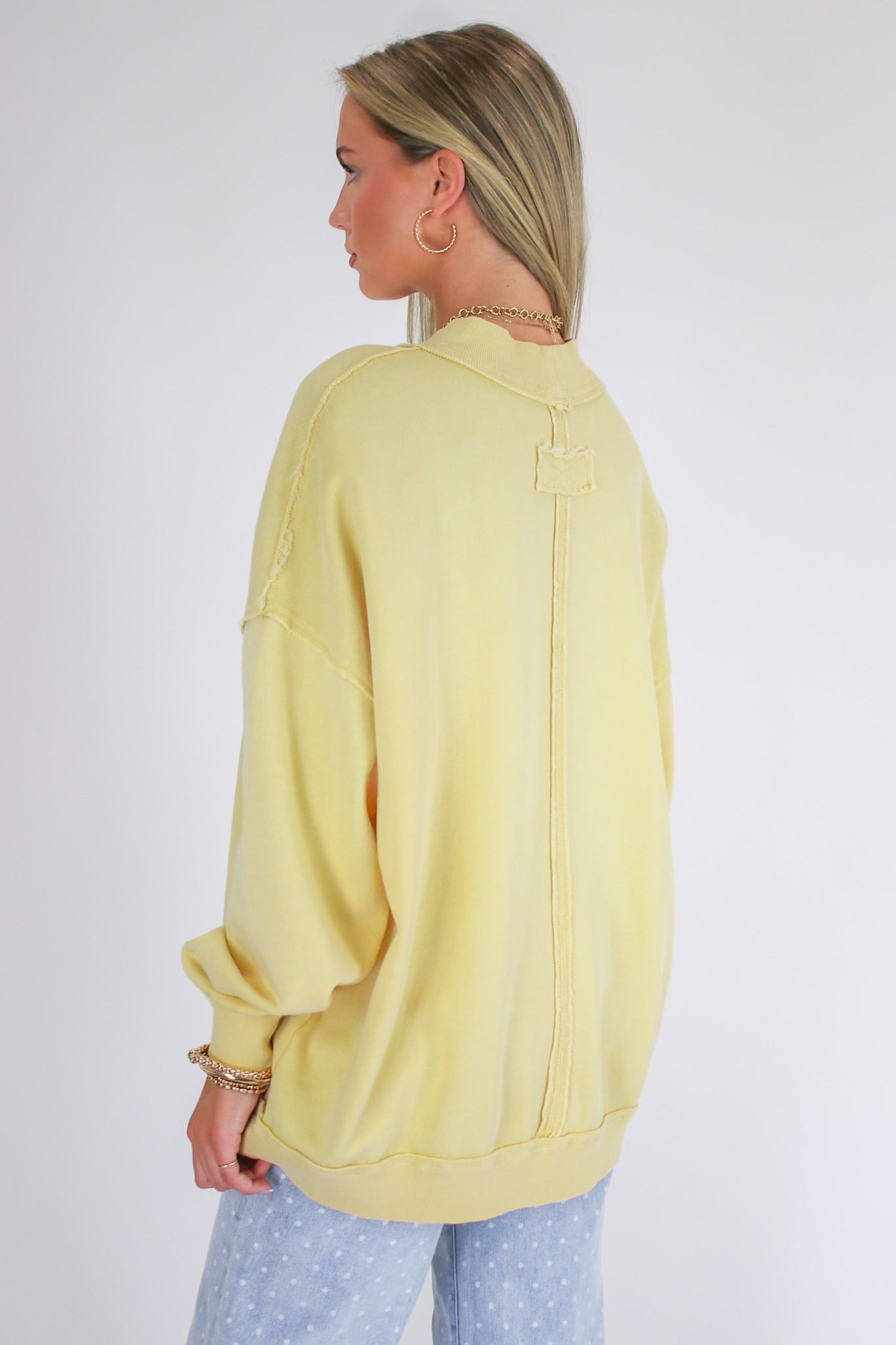 The Weekend Wash Mock Neck Sweatshirt