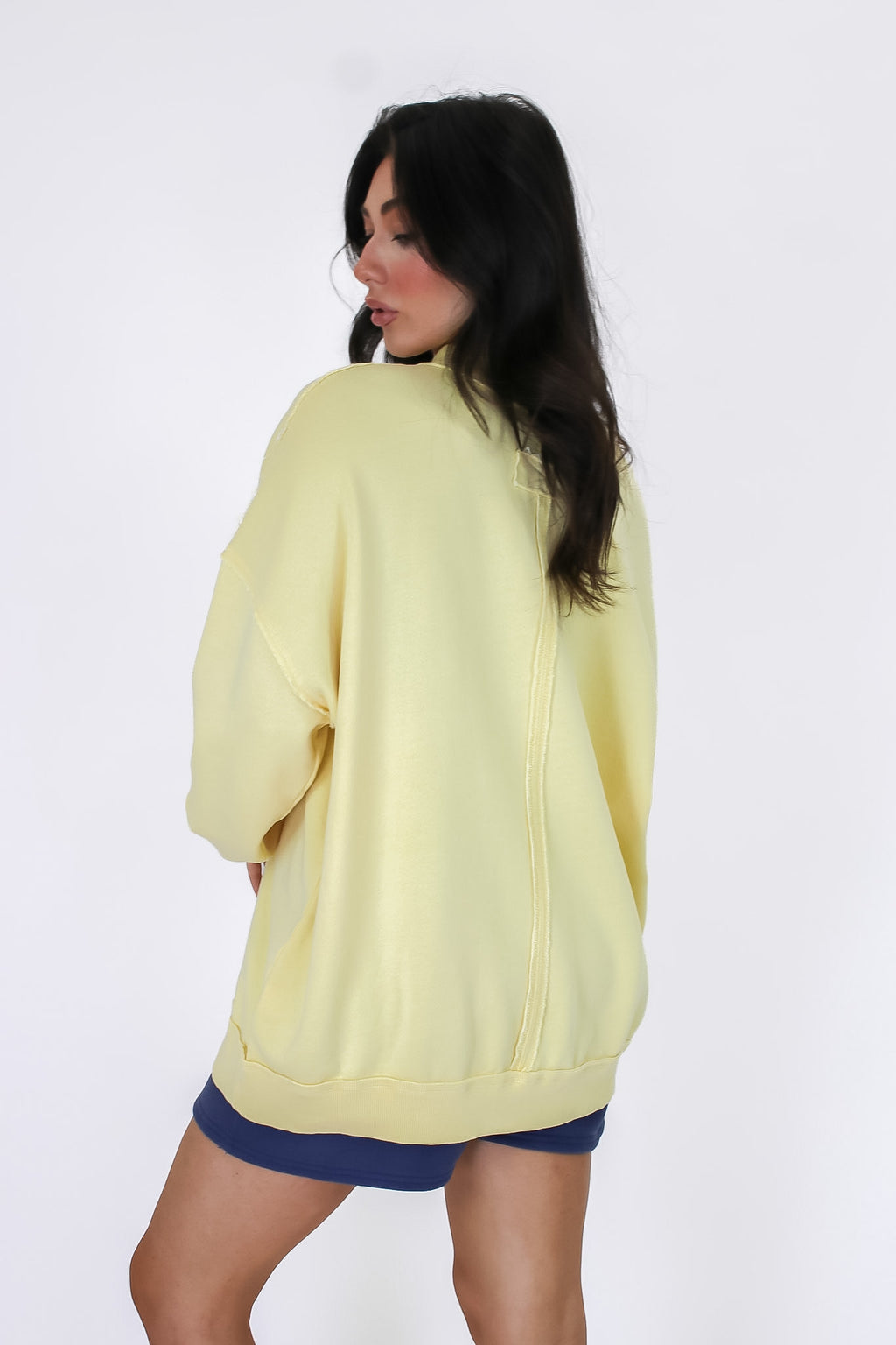The Weekend Wash Mock Neck Sweatshirt - Madison and Mallory