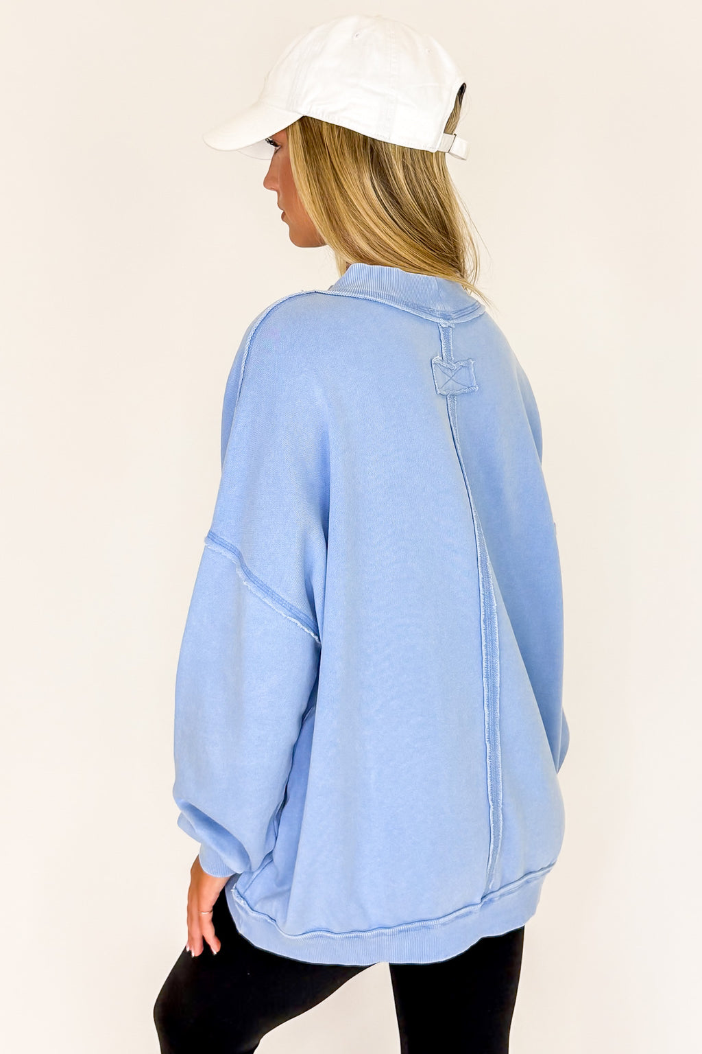 The Weekend Wash Mock Neck Sweatshirt - Madison and Mallory